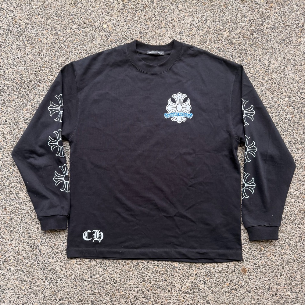 Chrome hearts Black Long Sleeve Men's Shirt